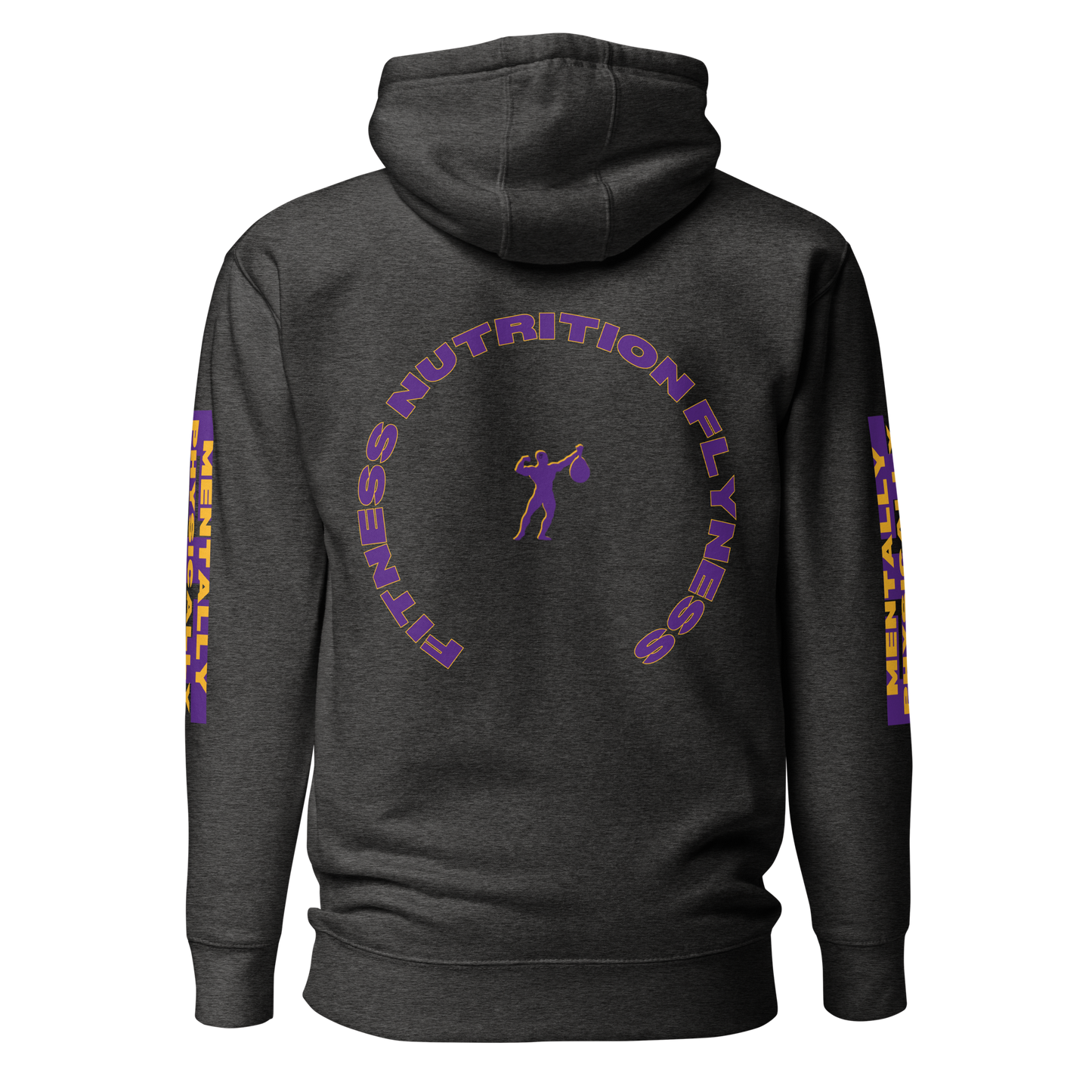 THE AOB CLUB Hooded Sweatshirt .:Charcoal Heather:.