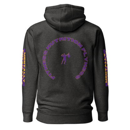 THE AOB CLUB Hooded Sweatshirt .:Charcoal Heather:.