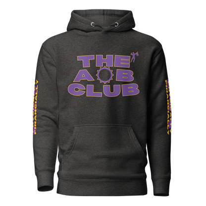 THE AOB CLUB Hooded Sweatshirt .:Charcoal Heather:.