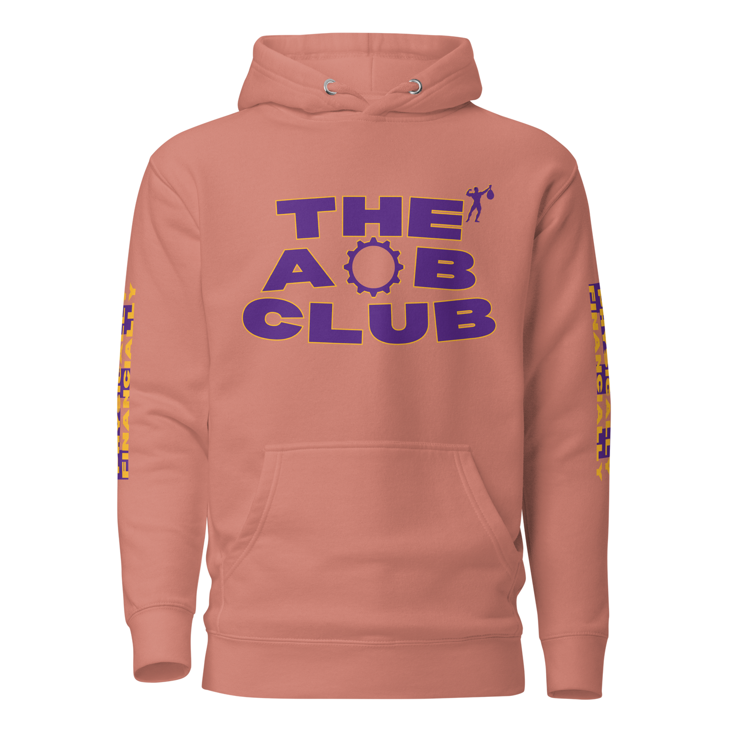 THE AOB CLUB Hooded Sweatshirt .:Dusty Rose:.