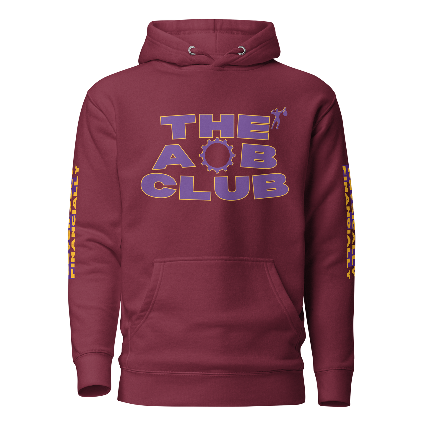 THE AOB CLUB Hooded Sweatshirt .:Maroon:.