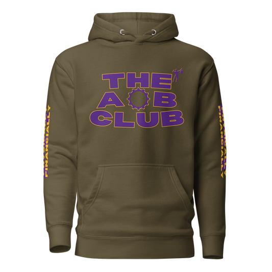 THE AOB CLUB Hooded Sweatshirt .:Military Green:.